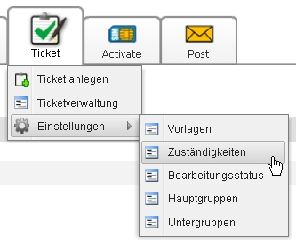 Das Ticketsystem ist individuell einstellbar