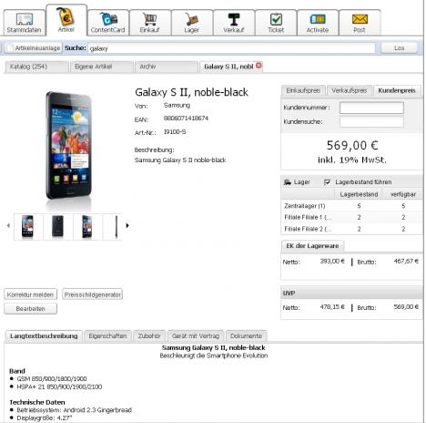 Sämtliche Produktinformationen im Produktkatalog